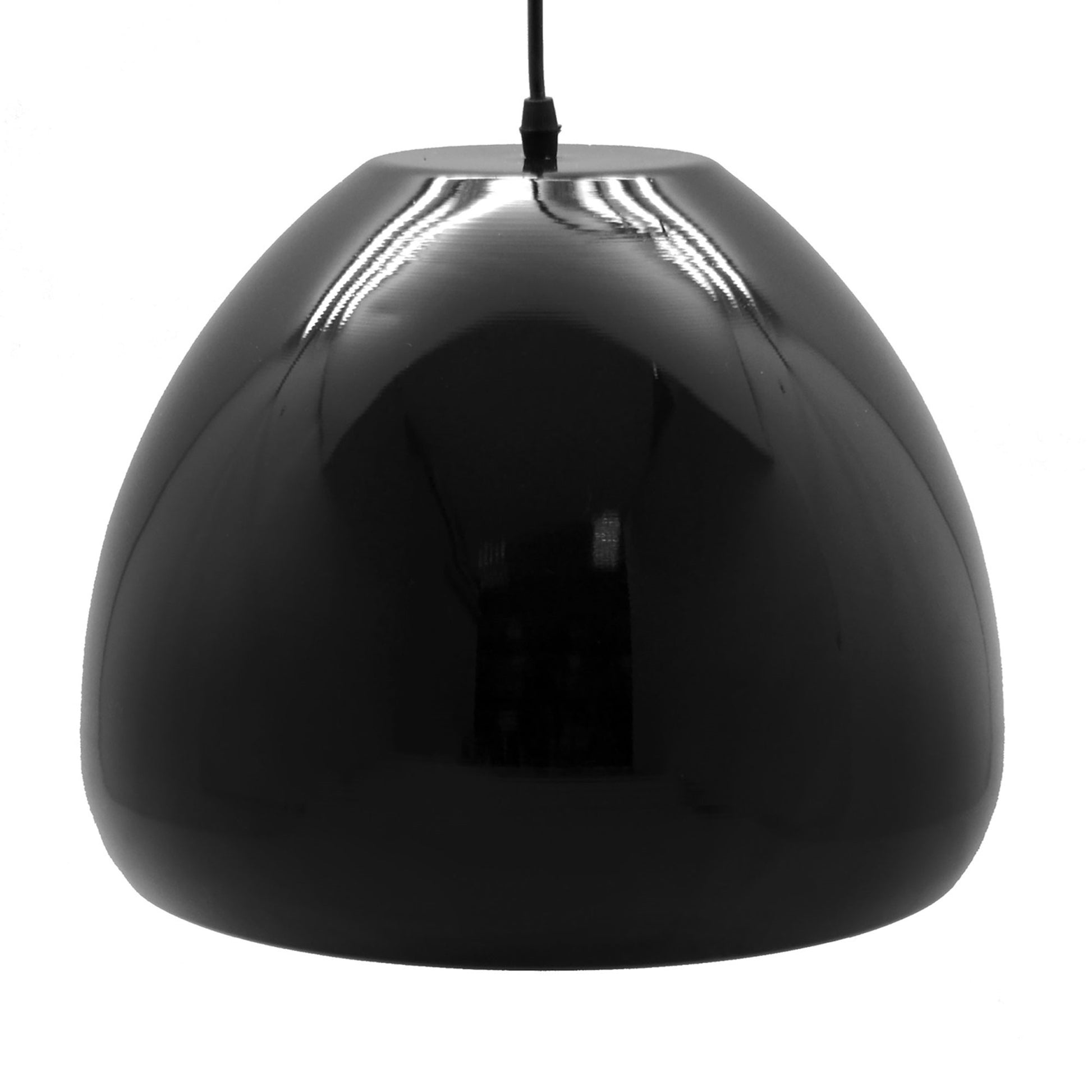 Lámpara Colgante De Techo Diseño Globo Negro Acrílico Ø34x26cm_2