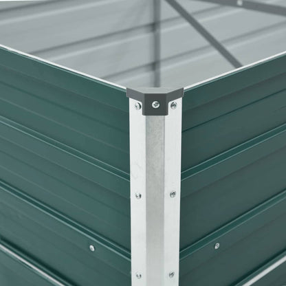 Arriate De Acero Galvanizado Verde 400x80x45 Cm_4