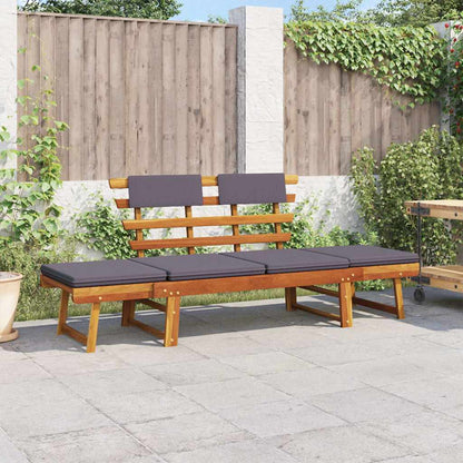 Vidaxl Sofá Cama De Jardín 2 En 1 Con Cojín Madera Maciza Acacia 190cm_1