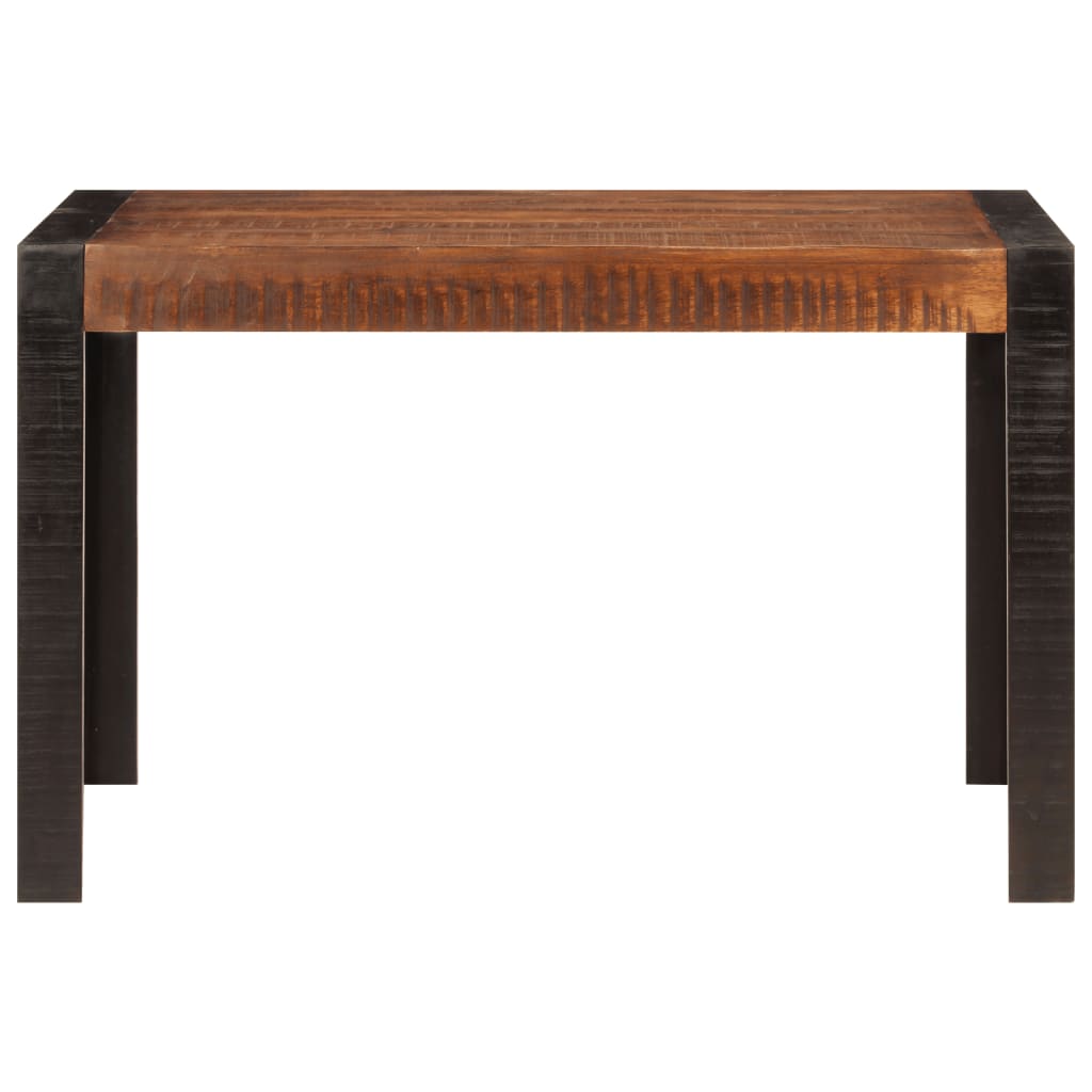 Mesa De Comedor Madera Maciza De Mango Marrón Miel 120x60x76 Cm_0