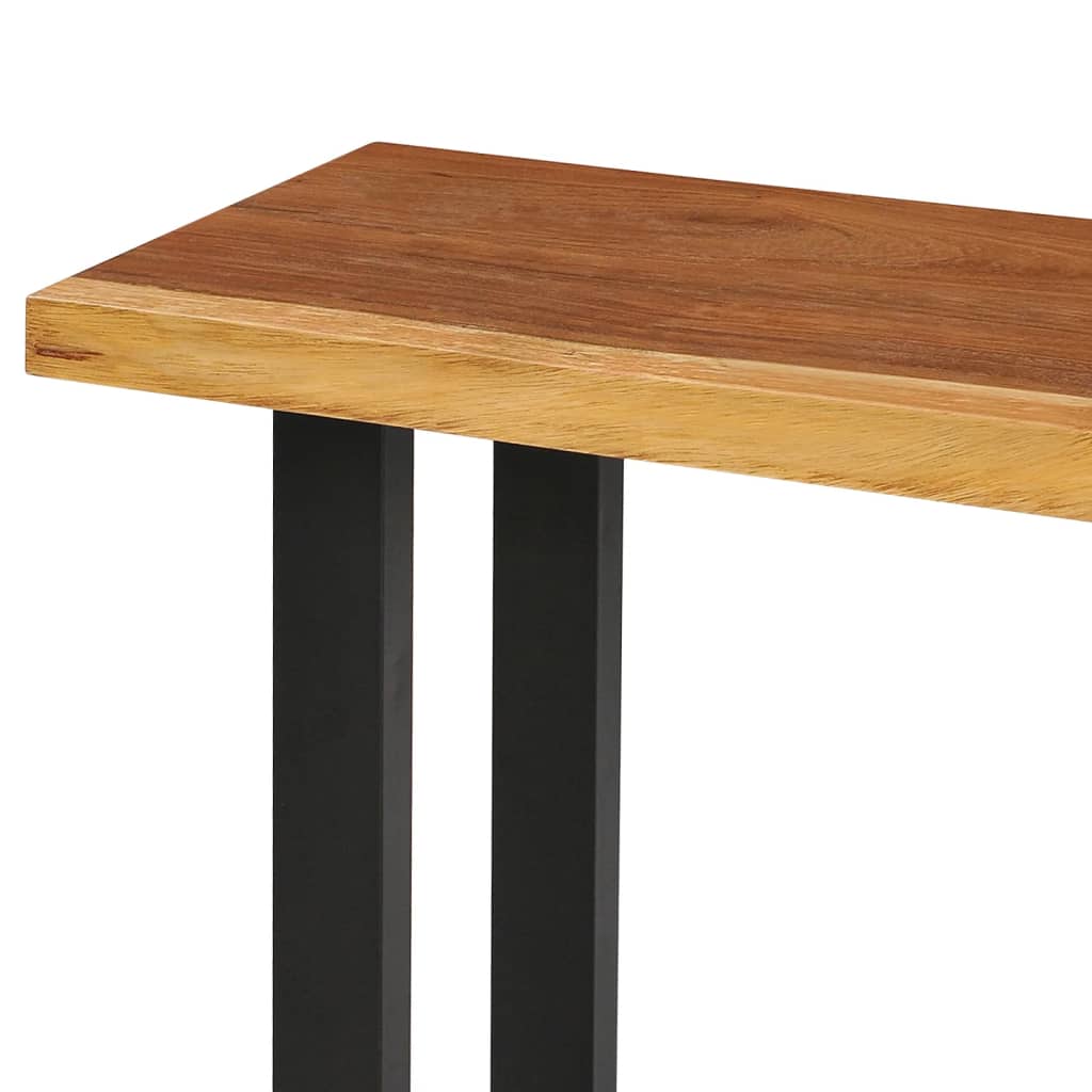 Mesa Consola De Madera Maciza De Suar 110x35x75 Cm_4