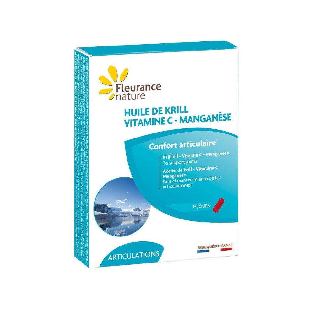 Aceite De Kril Vitamina C - Manganeso Fleurance Nature 15 Cápsulas_0