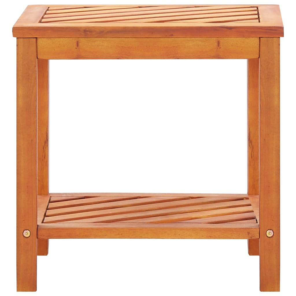 Mesa Auxiliar De Madera Maciza Acacia 45x33x45 Cm_0
