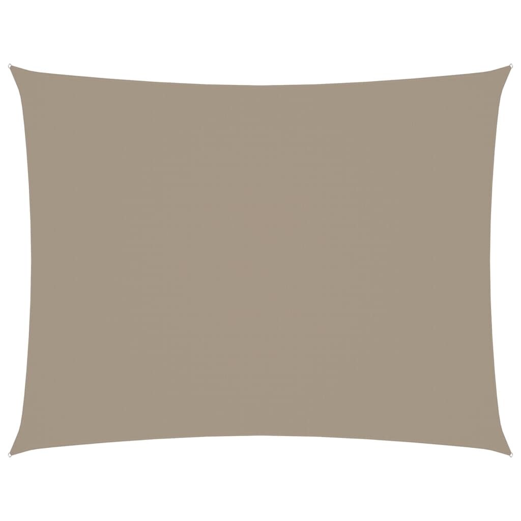 Vidaxl Toldo De Vela Rectangular Tela Oxford Gris Taupe 2,5x3,5 M_0