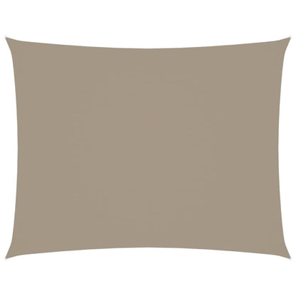 Vidaxl Toldo De Vela Rectangular Tela Oxford Gris Taupe 2,5x3,5 M_0