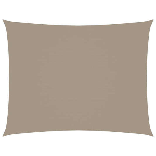 Vidaxl Toldo De Vela Rectangular Tela Oxford Gris Taupe 2,5x3,5 M_0