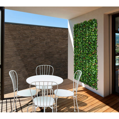 Jardín vertical sintético Lauro rojo Nortene 1x1 m