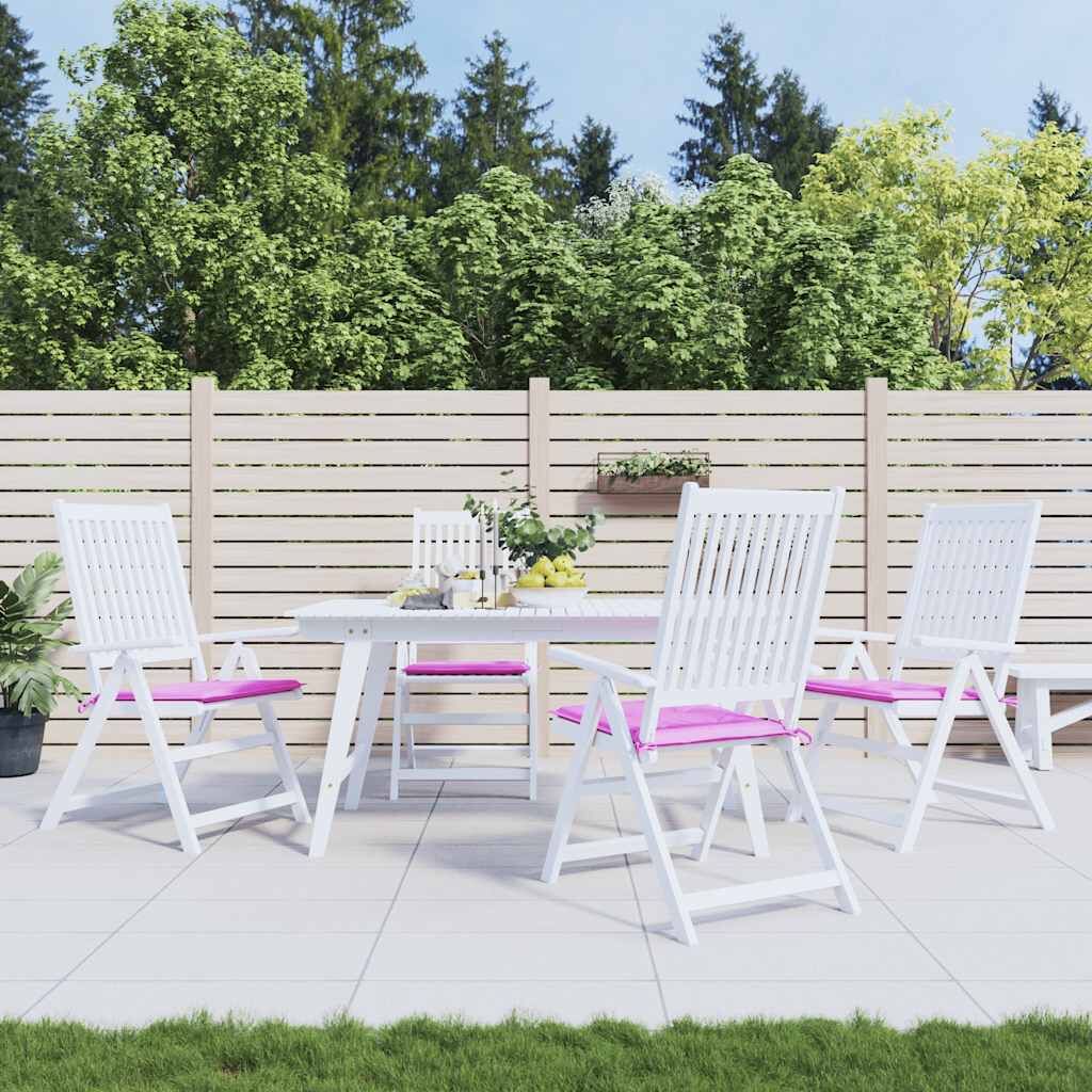 Vidaxl Cojines Para Silla De Jardín 4 Uds Tela Rosa 50x50x4 Cm_1