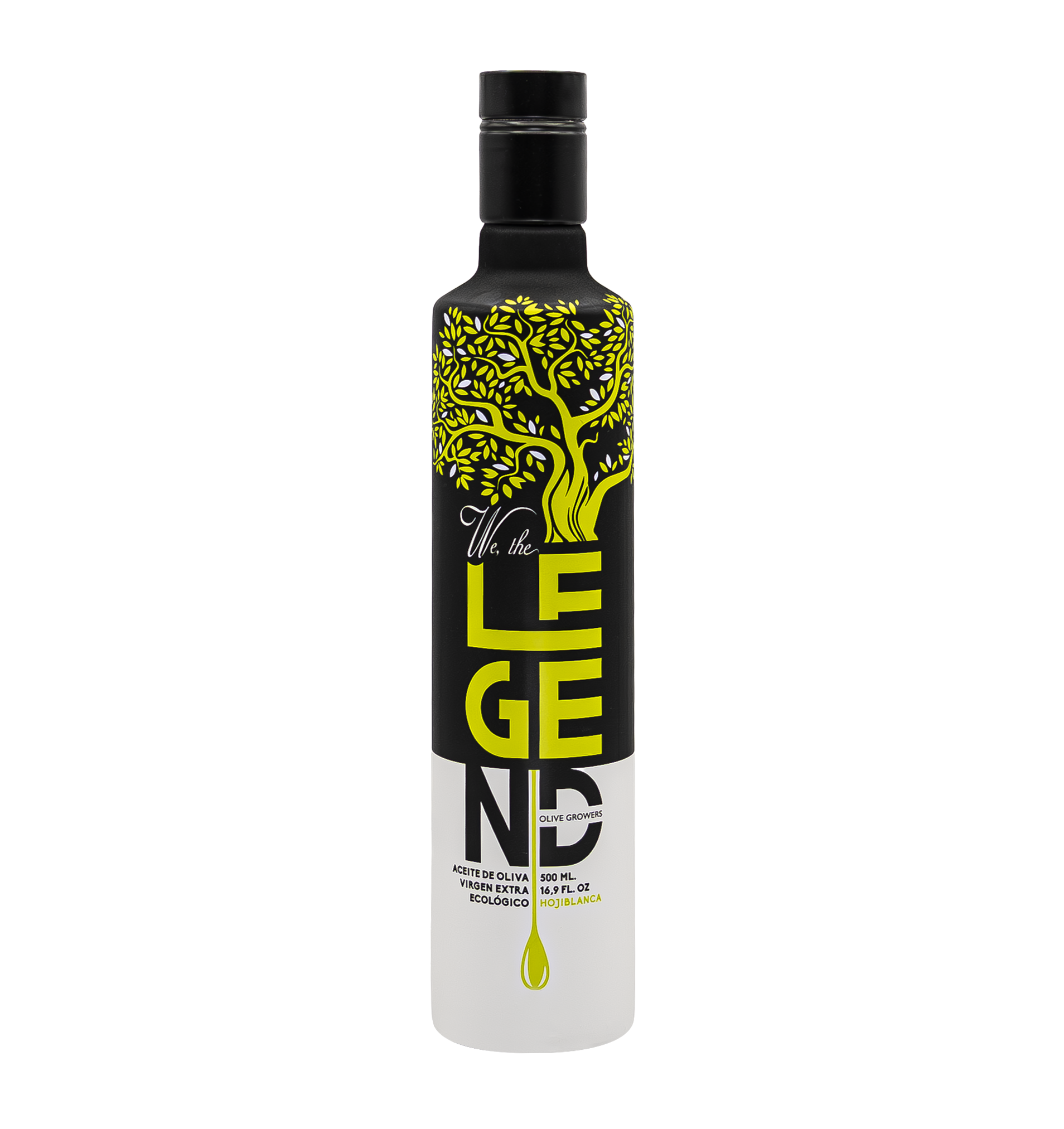 Aceite de oliva virgen extra ecológico cosecha temprana Hojiblanca We The Legend Bot 500ml._0