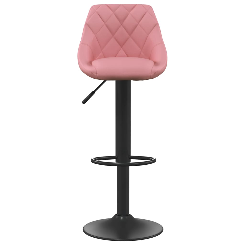 Taburetes De Cocina 2 Unidades Terciopelo Rosa_2
