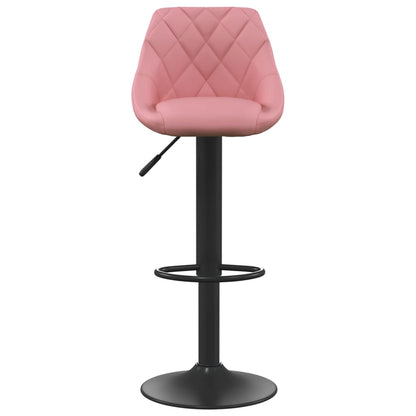 Taburetes De Cocina 2 Unidades Terciopelo Rosa_2