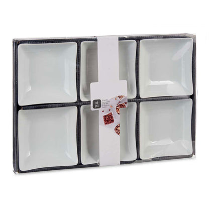Set 6 Cuencos Porcelana Blanca Aperitivo Colección Vessia_4