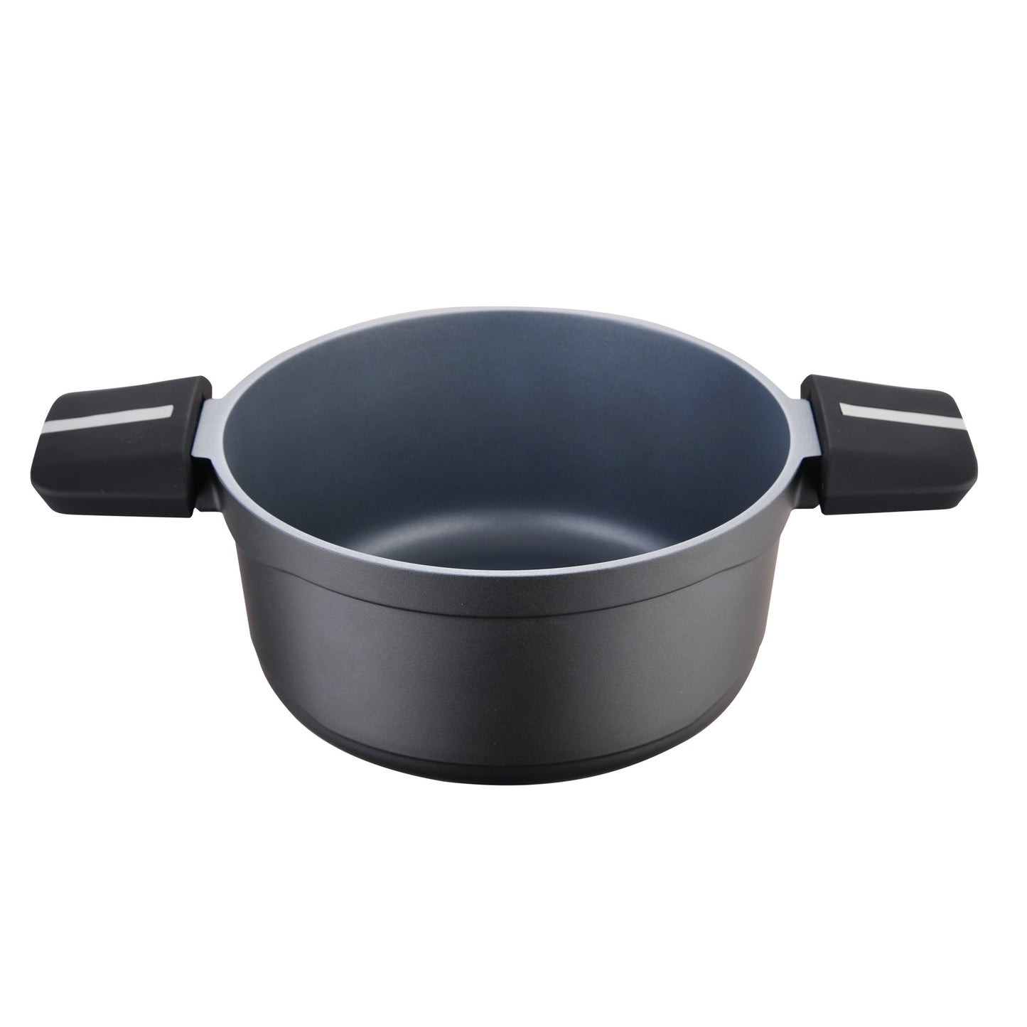 Cacerola 20x10cm Alu Fundido Ind C/tapa Bistro Grey