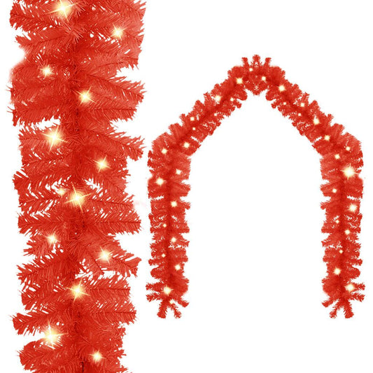Vidaxl Guirnalda De Navidad Con Luces Led Rojo 5 M_0
