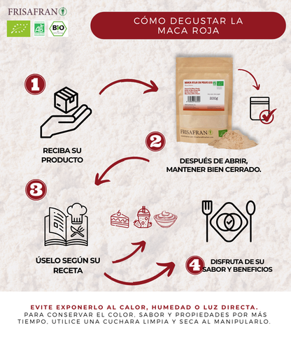 Maca Roja En Polvo Ecológica | Calidad | Frisafran 200 G_2