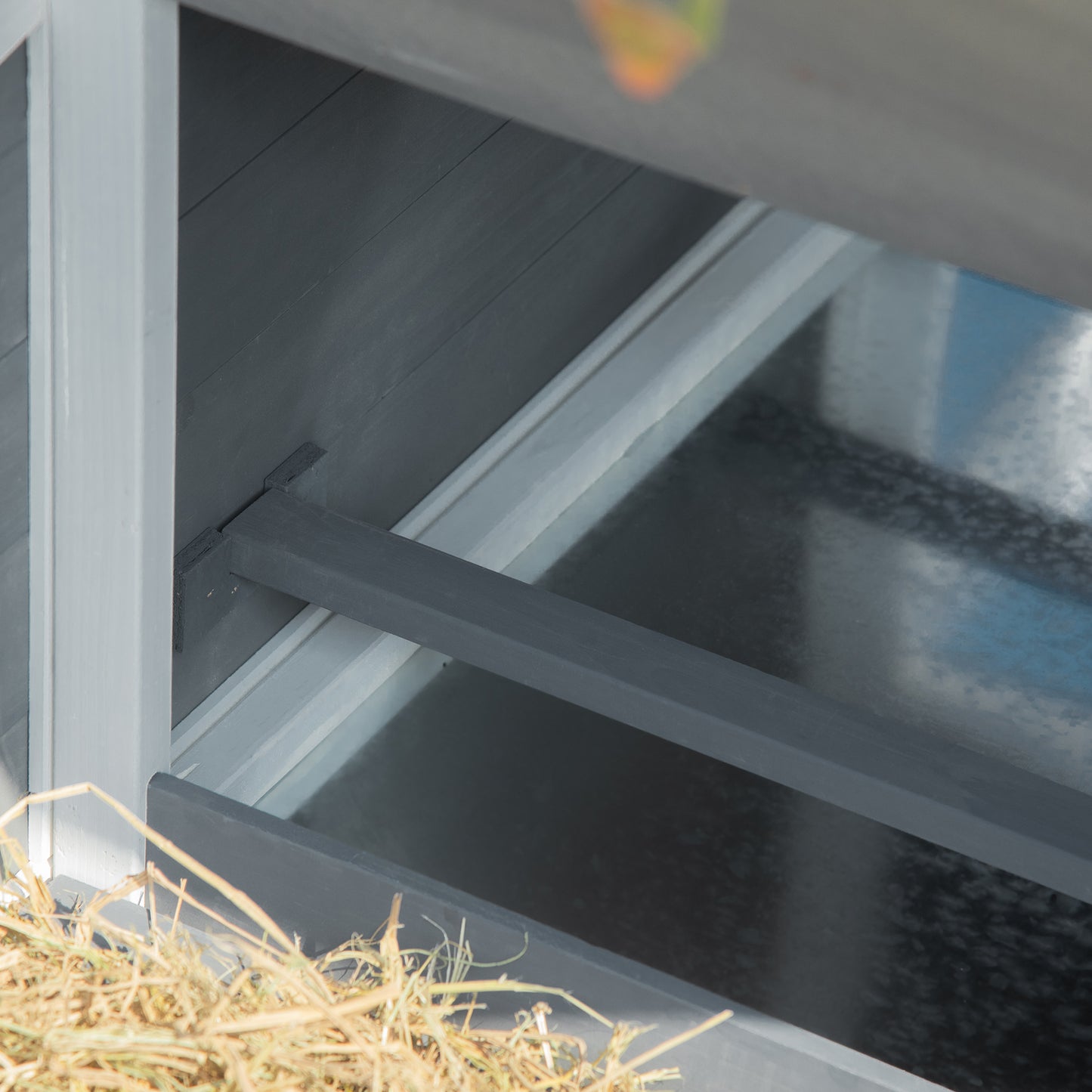 Pawhut Gallinero Madera Con Corral De Alambre Techos Abatibles Y Mesa De Cultivo_4