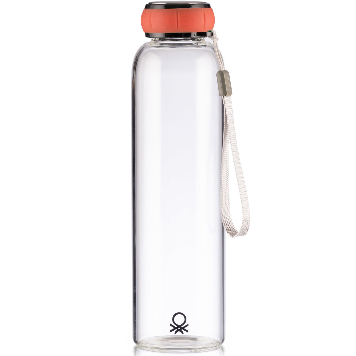 Botella De Agua 550ml Borosilicato Tapa Roja Casa Benetton_0