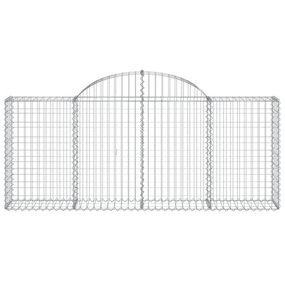 Cestas De Gaviones 11 Uds Forma De Arco Hierro 200x30x80/100 Cm_3