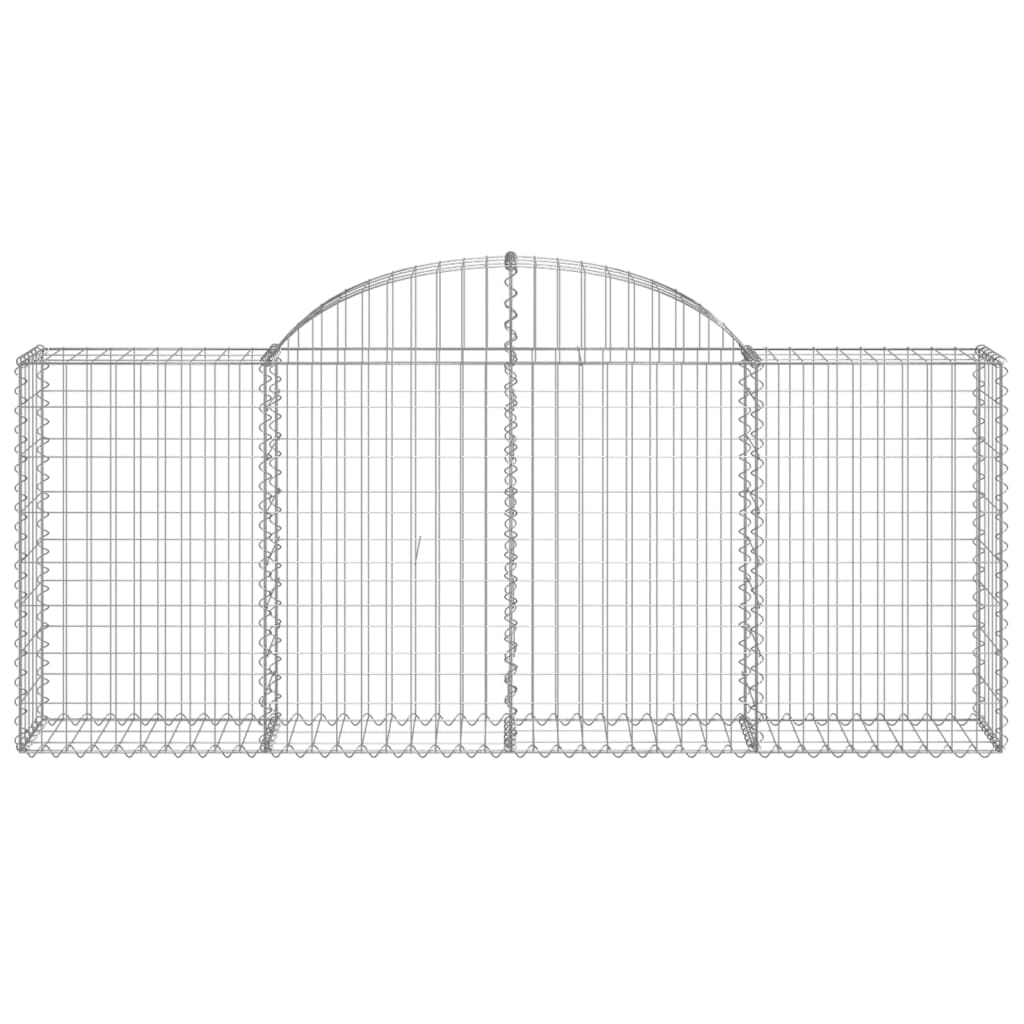 Cestas De Gaviones 30 Uds Forma De Arco Hierro 200x30x80/100 Cm_3