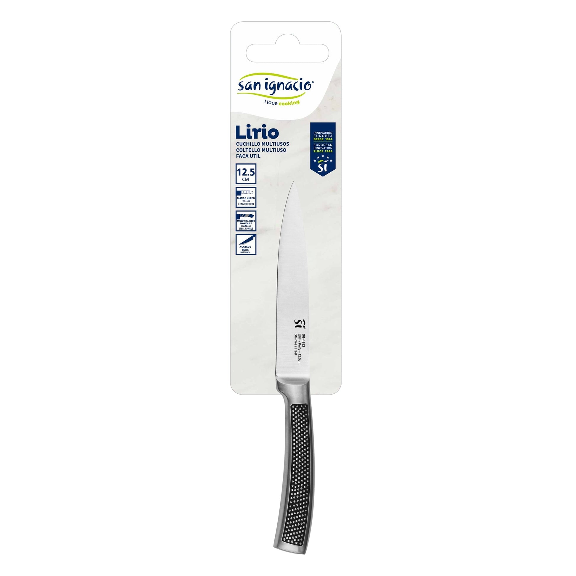 Cuchillo Multiusos 12,5cm Acero Inoxidable Lirio San Ignacio_1