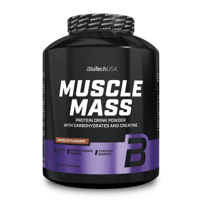 Muscle Mass - 4000g - Chocolate - Ganadores De Peso Con Proteína - Biotech Usa_0