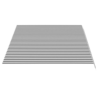 Tela De Repuesto Para Toldo Gris Antracita Y Blanco 4,5x3 M Poliéster_3