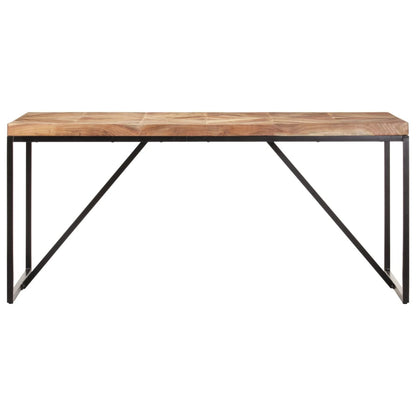 Mesa De Comedor Madera Maciza De Acacia Y Mango 160x70x76 Cm_0