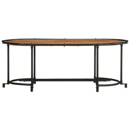 Mesa De Centro Madera Maciza Acacia 110x55x40 Cm_2