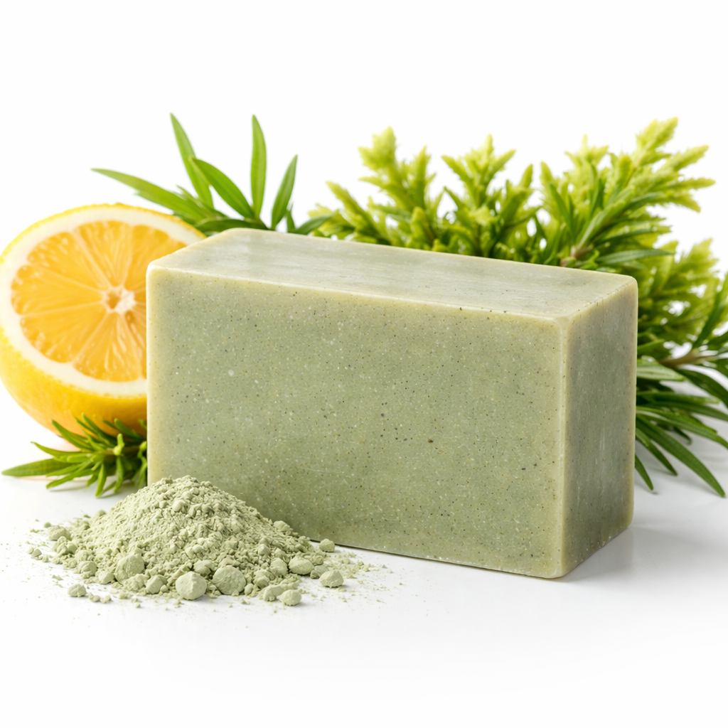 Jabón Sólido Natural De Arcilla Verde 100 G | Equilibrante Y Purificante | M&on Naturals_0
