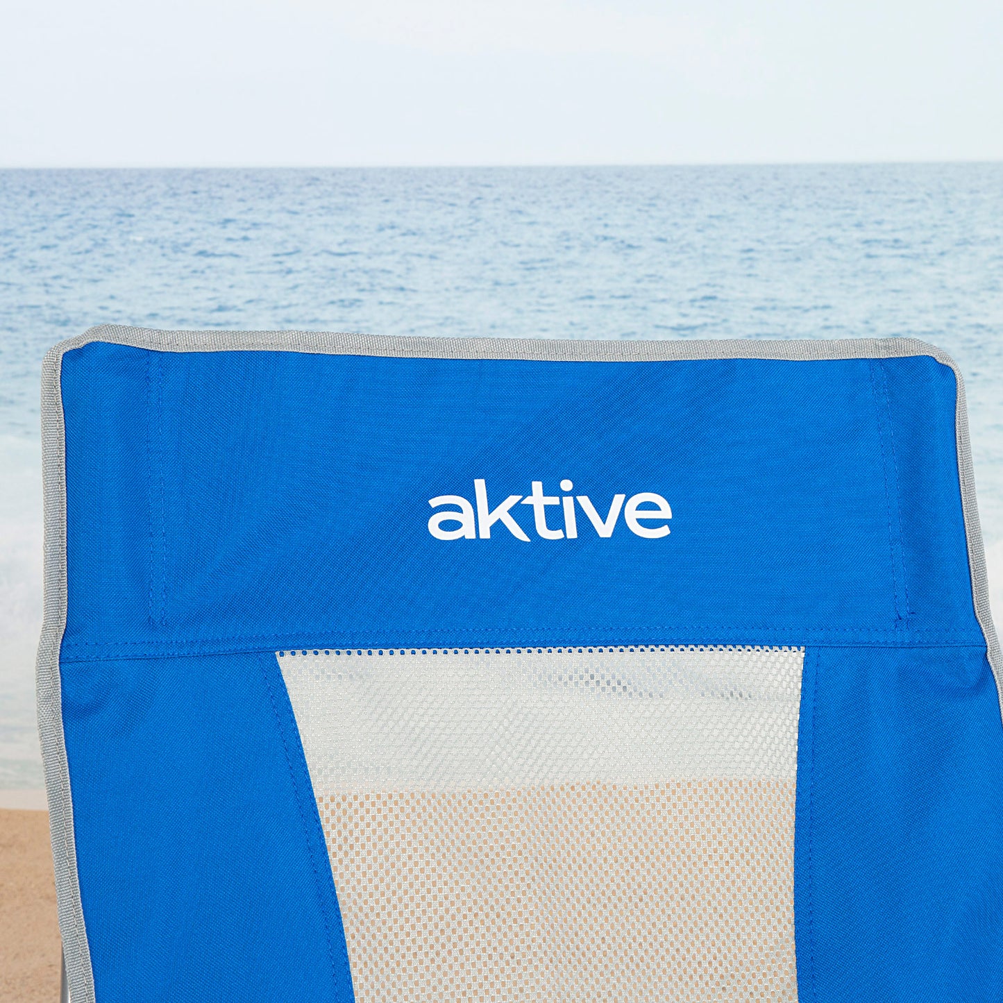 Aktive Pack 4 Sillas Plegables Playa 50x51x67 Cm Azul Con Bolsillo_4