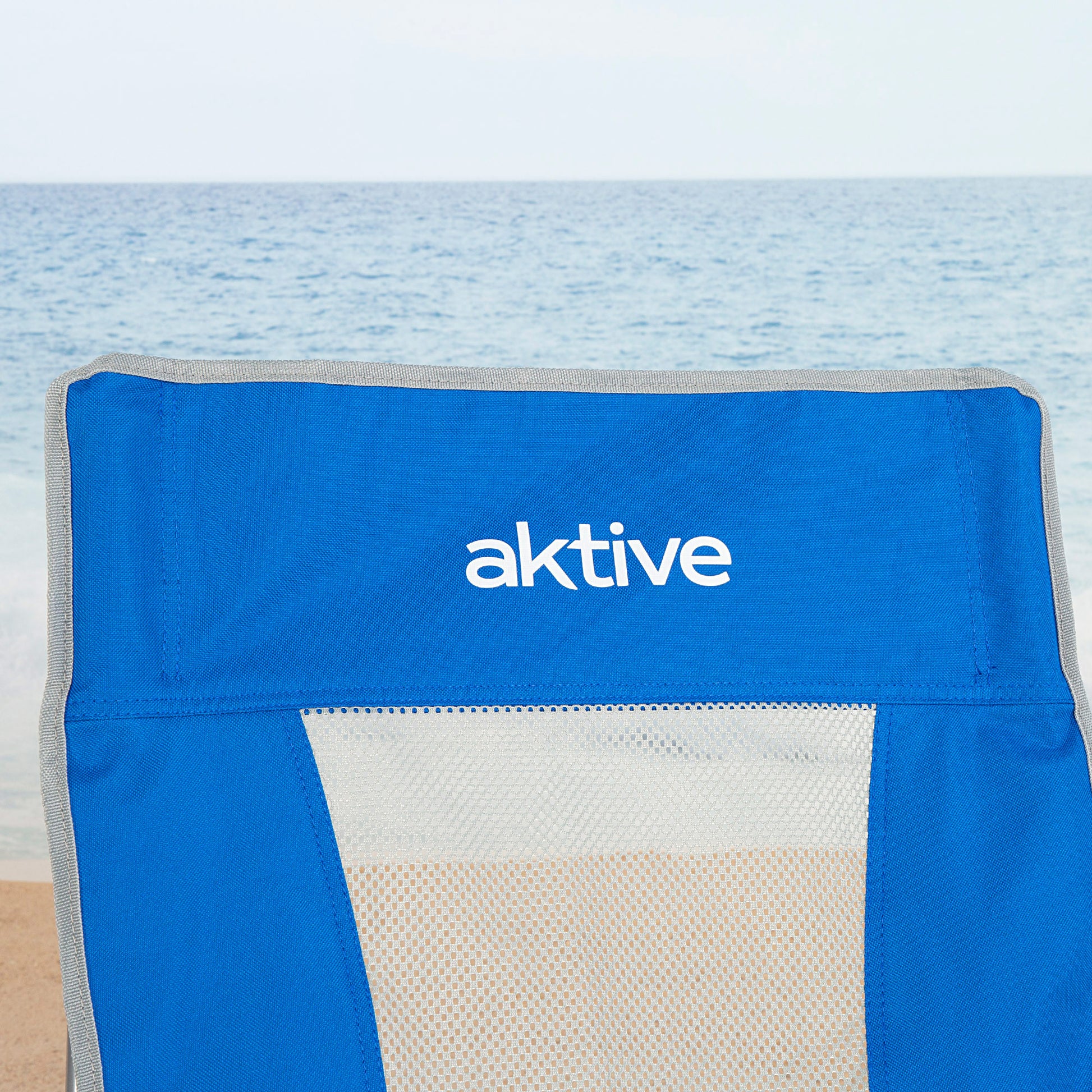 Aktive Pack 4 Sillas Plegables Playa 50x51x67 Cm Azul Con Bolsillo_4