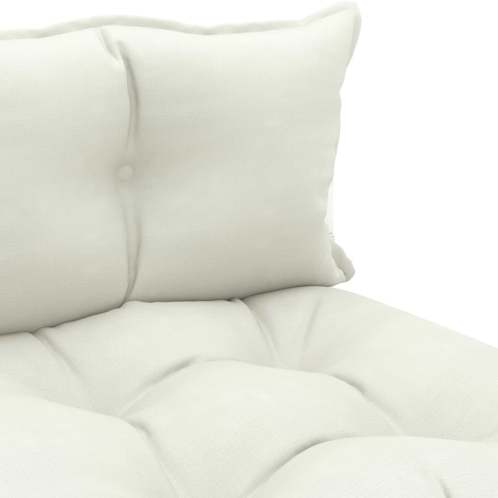 Vidaxl Sofá Central De Palets Para Jardín Madera Con Cojines Beige_4