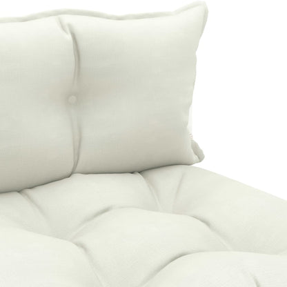 Vidaxl Sofá Central De Palets Para Jardín Madera Con Cojines Beige_4