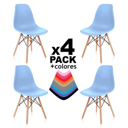 Pack 4 Sillas Tower Wood_1