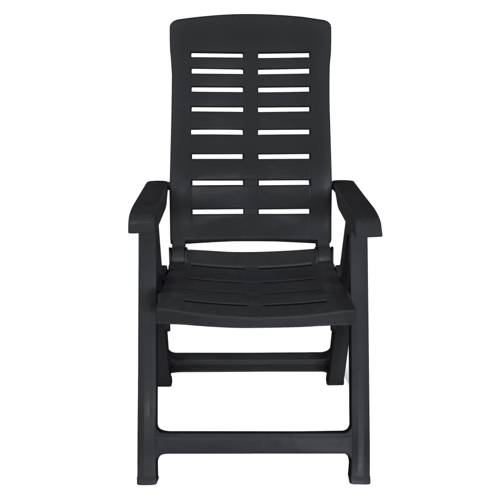 Vidaxl Conjunto De Comedor De Jardín 11 Piezas Plástico Gris Antracita_5
