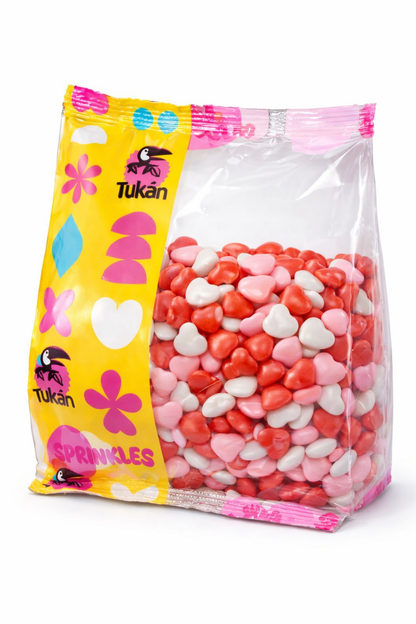 Mix Corazones (rojos, Blancos Y Rosas) Sprinkles 450g_0