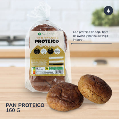 Pan de hamburguesa proteico Planeta Huerto, 2 x 80 gr