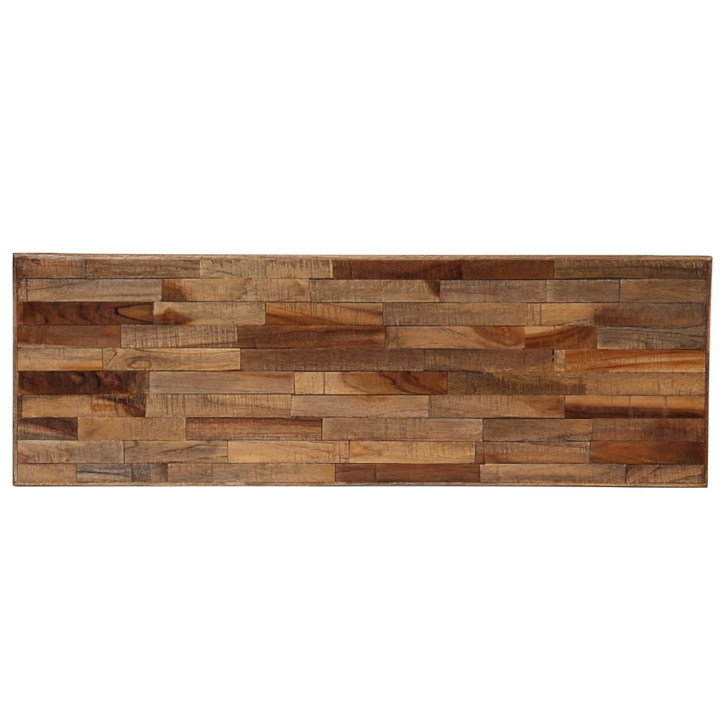 Mesa Consola De Teca Maciza Reciclada 90x30x76 Cm_1