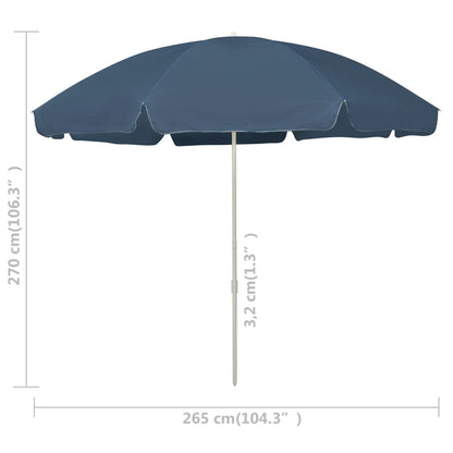 Sombrilla De Playa Azul 300 Cm_4