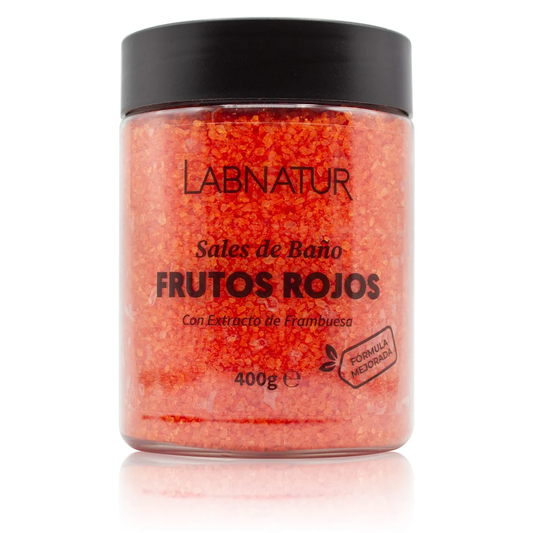 Sales de Baño Frutos Rojos 400 g | Relajantes y Aromáticas | Fragancia Dulce y Afrutada | Bienestar_0