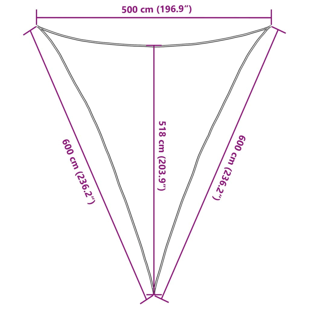 Vidaxl Toldo De Vela Gris Antracita Hdpe 160 G/m² 5x6x6 M_2