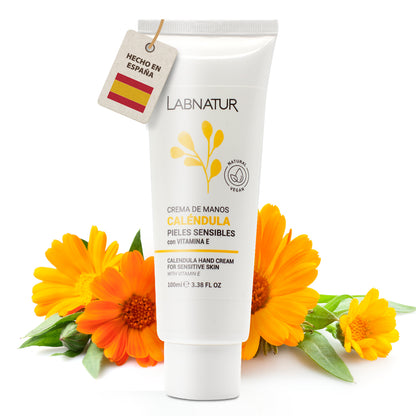 Crema de Manos Caléndula Labnatur 100 ml | Almendras Dulces, Camomila y Karité | Piel Sensible_0