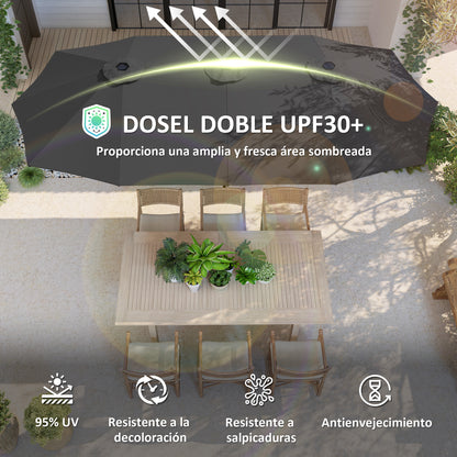 Outsunny Sombrilla Doble 4x2_3