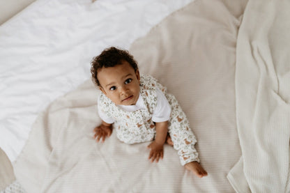 Saco De Dormir Con Pies Reversible T-m Jersey Algodón Ivory Forest