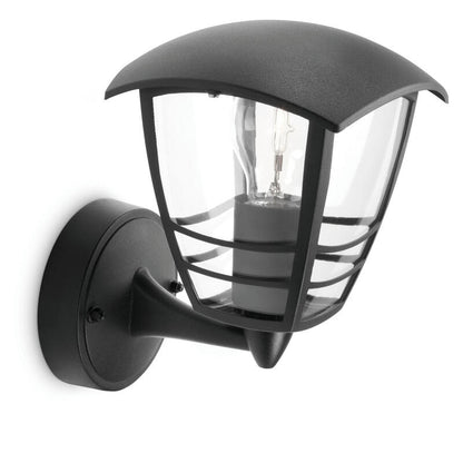 Aplique Exterior Pared 1x60w Negro Mod. Creek Philips_0