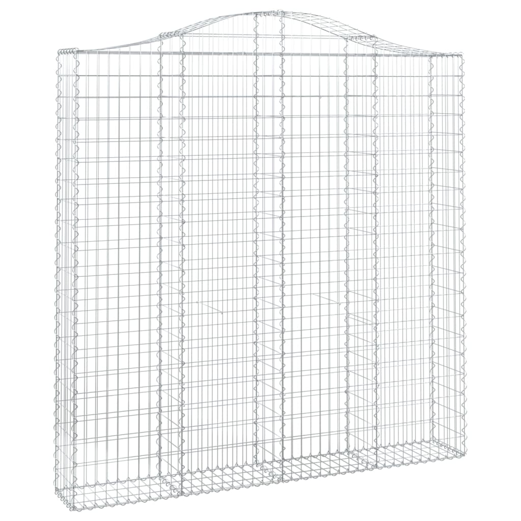 Cestas De Gaviones 3 Uds Forma De Arco Hierro 200x30x200/220 Cm_2
