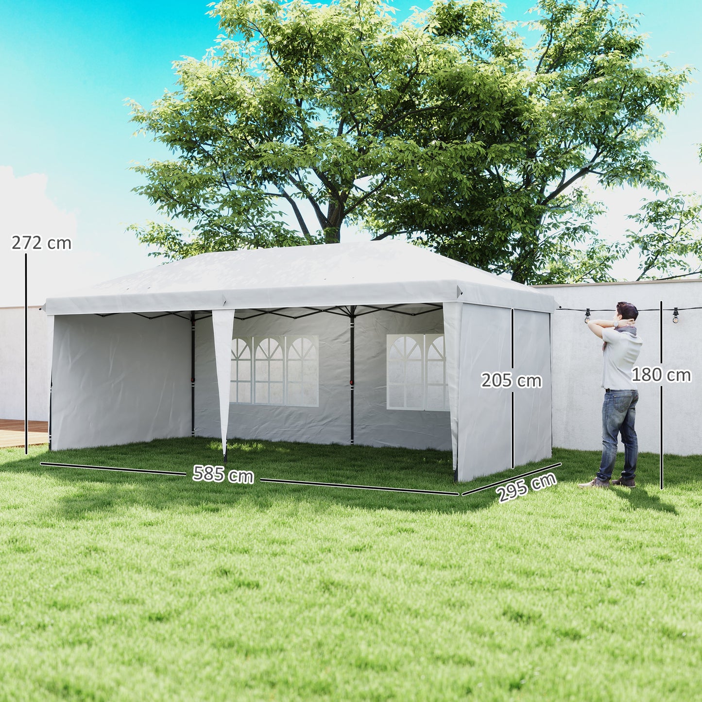 Outsunny Carpa Plegable 6x3 M_2