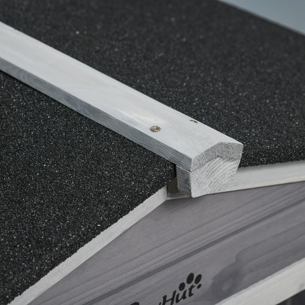 Conejera De Madera Pawhut Madera De Abeto, Acero Gris Claro 157.4x53x99.5 Cm_4