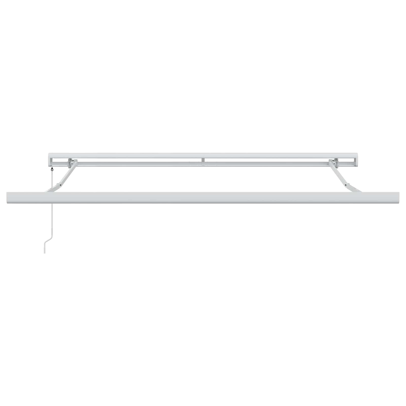 Toldo Retráctil Blanco 300 X 250 Cm Lona Y Aluminio_0