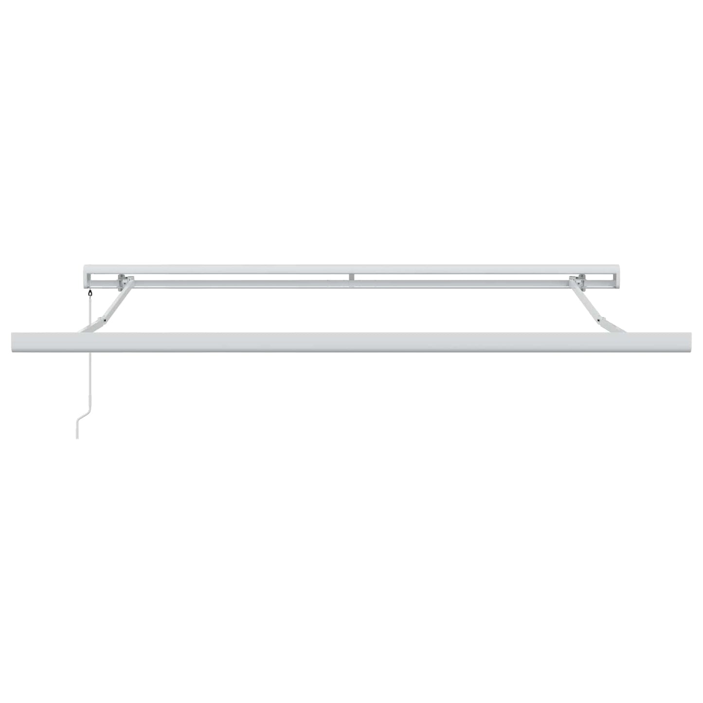 Toldo Retráctil Beige 350 X 250 Cm Lona Y Aluminio_0